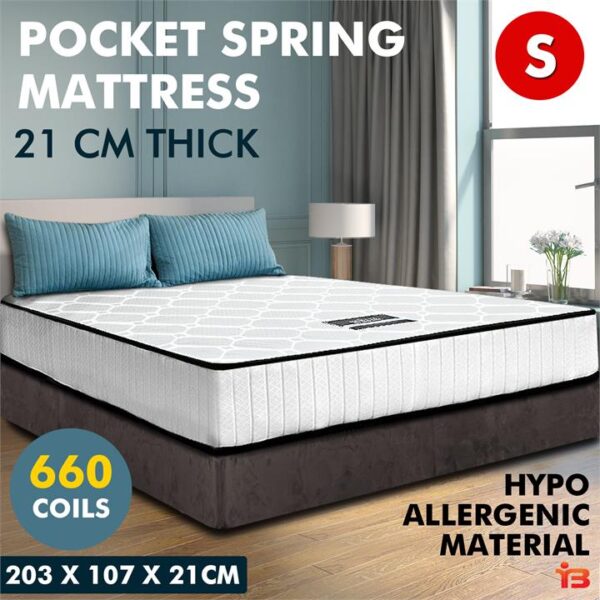 Giselle Bedding 21cm Mattress Tight Top King Single