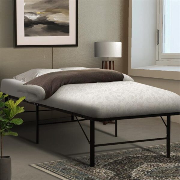 Artiss Folding Bed Frame Metal Base - King Single