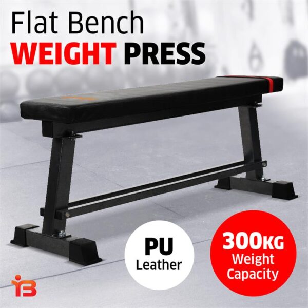 Everfit Weight Bench Flat Bench Press Home Gym Equipment 300kg Capacity