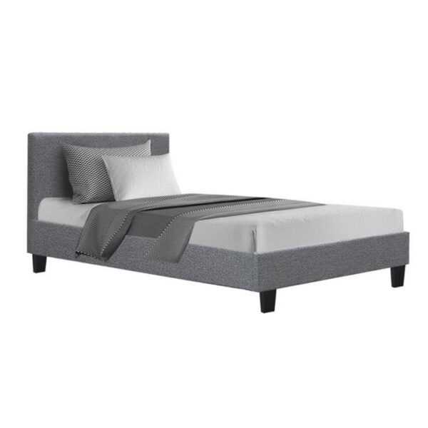 Artiss Bed Frame King Single Size Grey NEO