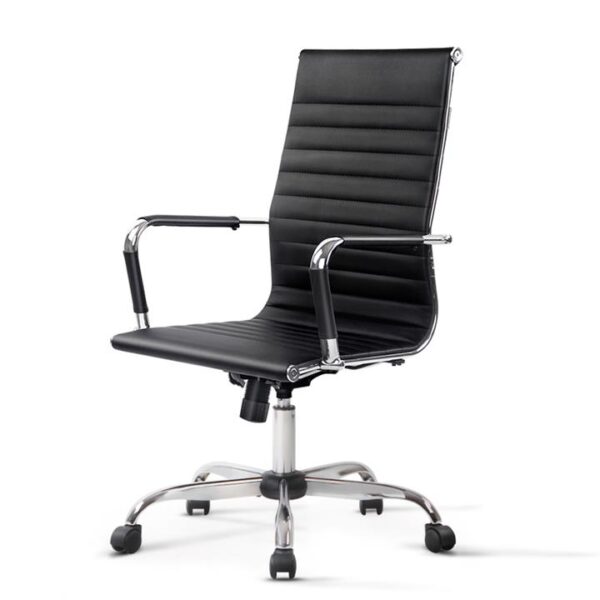 Artiss Office Chair PU Leather High Back Black