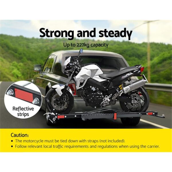 Giantz Motorcycle Motorbike Carrier Rack Arm Dirt Bike Ramp 2"Towbar Steel Black,Giantz Motorcycle Motorbike Carrier Rack Arm Dirt Bike Ramp 2"Towbar