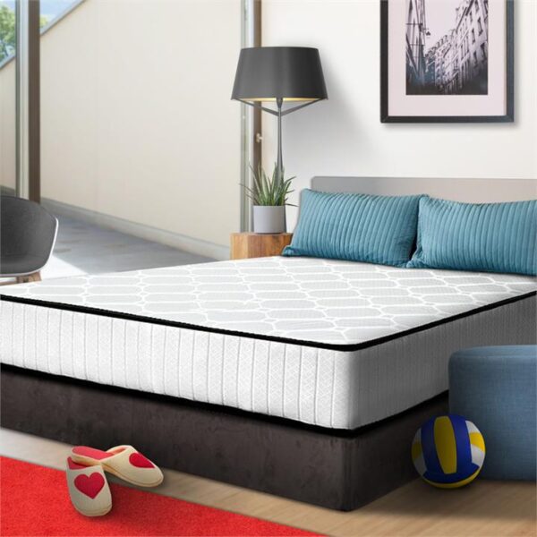 King Single Size Bed 21cm Thick High Density Foam Pocket Spring Mattress