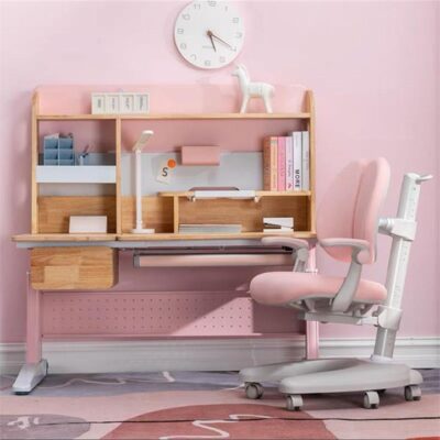 Solid Rubber Wood Height Adjustable Children Kids Ergonomic Pink Study Desk Chair 120cm AU Crazy Deals Online Solid Rubber Wood Height Adjustable Children Kids Ergonomic Pink Study Desk Chair 120cm AU