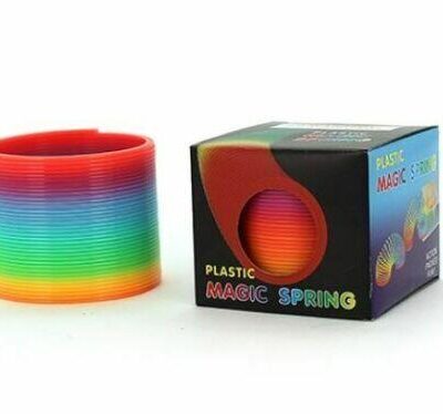 Rainbow Color Neon Colours Magic Spring Slinky Slinkie Psychedelic Kids Toy