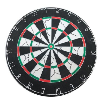 Durable Part Printing 18" Two Side Dart Board+6 Darts Steel Wire Inlay