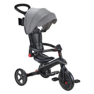 Globber EXPLORER 4in1 Trike FOLDABLE - Black/Grey