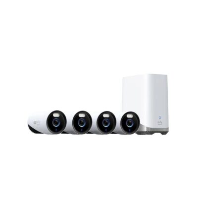 EUFY SECURITY E330 24/7 CAMERA 4 PACK WITH HOMEBASE 3