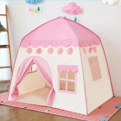 130cm Pink Princess Castle Tent for Kids