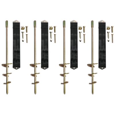 Lifespan Kids Ground Anchor Kit (Set of 4pcs) For Trampoline, Swing Set, Play Equipment