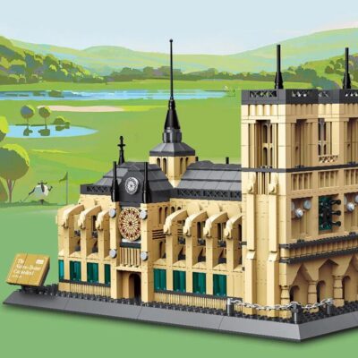 Notre-Dame Cathedral of Paris Mini Building Blocks Model – Iconic Gothic Landmark for Home Display, Educational Play & Gift-Giving (Beige) | Other Arc