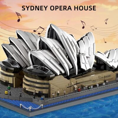 Sydney Opera House Mini Building Blocks Model – Iconic Architectural Masterpiece for Home Display, Gifts & Creative Play (White) | Other Architectural