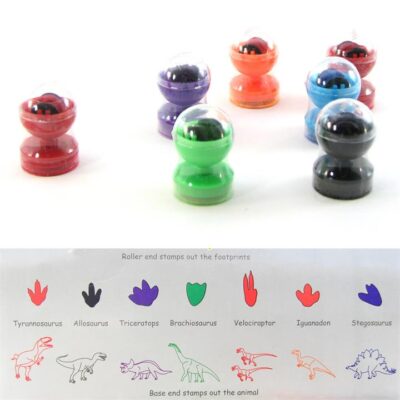Dinosaur Footprint Stamps - 7 Pack