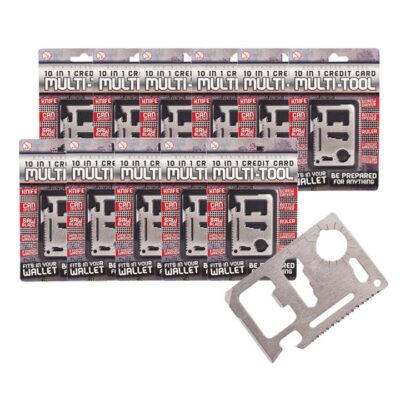 10 In 1 Credit Card Multitool 12 Pack