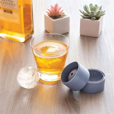 Soccer Ball Ice Ball Moulds Set Of 2