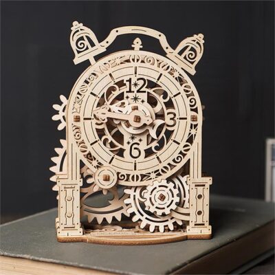 Ugears Vintage Alarm Clock Mechanical Model Kit