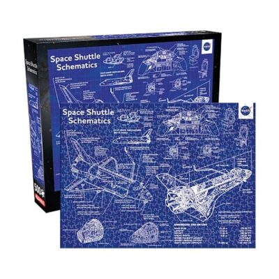 Nasa Shuttle Schematics 500Pc Jigsaw Puzzle
