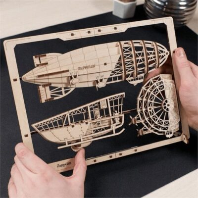 Ugears Zeppelin 2.5D Wooden Puzzle Kit