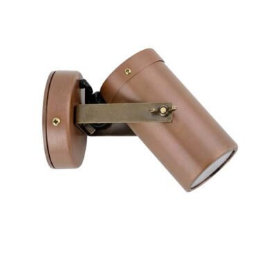 Adjustable Single Spot Light - Low-Glare - Aged Copper - Mr16