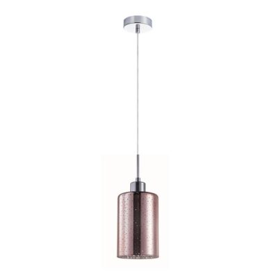 Espejo Interior Cylinder Dotted Glass Pendant Light - Rose Gold