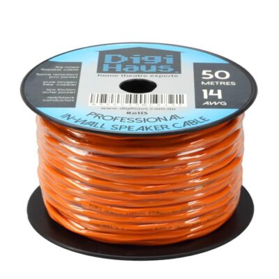 Home Theatre Premium In-Wall Speaker Cable -  2 Core 14Awg - 50M - Fire Rated