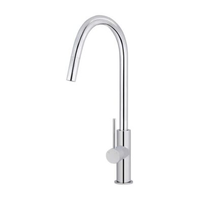 Piccola Round Pull Out Kitchen Mixer Tap - Dual Flow - Polished Chrome