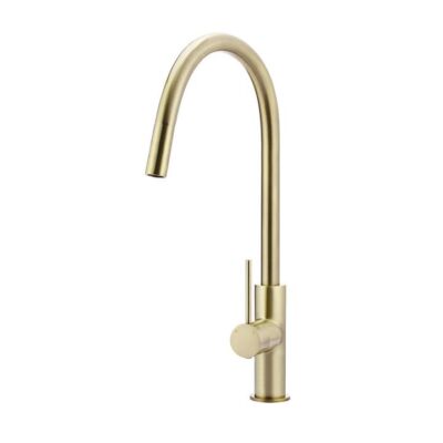 Piccola Round Pull Out Kitchen Mixer Tap - Dual Flow - Pvd Tiger Bronze