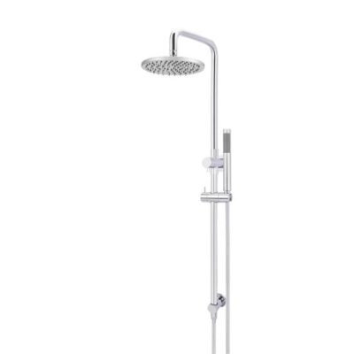 Round Shower Rail Set - 200Mm Shower Head - Single Function Hand Shower - Chrome