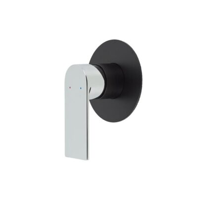 Prato Wall Mounted Bath And Shower Mixer - Luxury Matte Black With Chrome