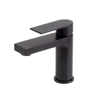 Prato Bathroom Single Lever Basin Mixer Tap - Matte Black