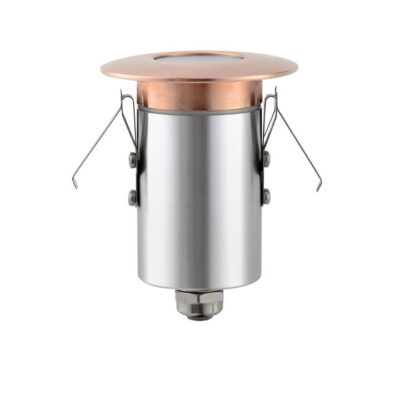 Deck Led Recessed Deck Light - 12V - Polished Copper - 6000K