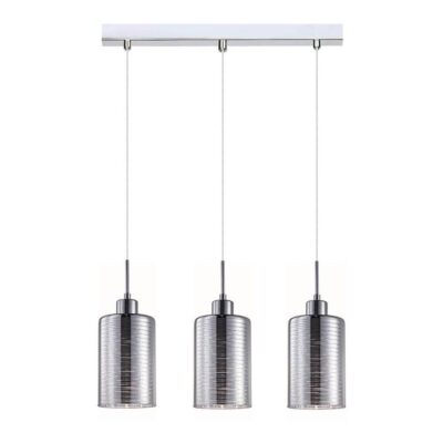 Espejo 3 Streaks Glass Pendant Lights - Linear Base - Chrome