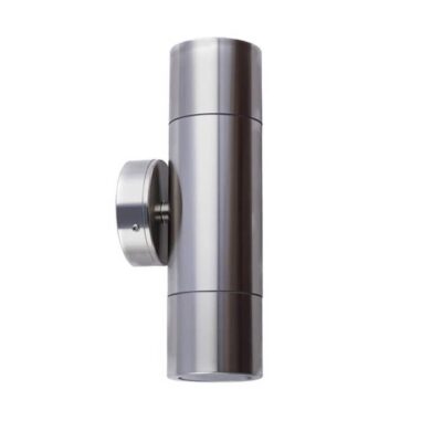 Wall Mounted Up And Down Light - Gu10 - 60Mm Titanium