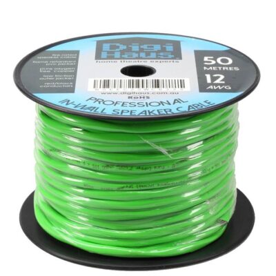 Home Theatre Ultra Premium In-Wall Speaker Cable - 2 Core 12Awg - 50M - Fire Rated