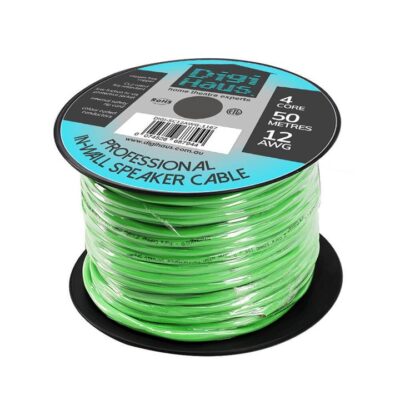 Home Theatre Ultra Premium In-Wall Speaker Cable - 4 Core 12Awg - 50M - Fire Rated