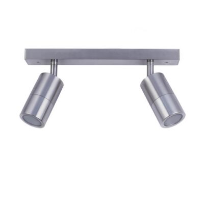 Outdoor Adjustable Bar Spot Light - 2 Heads - Gu10 - Titanium
