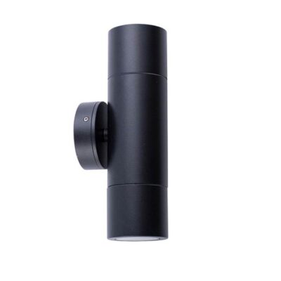 Wall Mounted Up And Down Light - Gu10 - 60Mm Matte Black