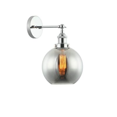 Pesini Interior Wine Glass Wall Light - Adjustable - Smoked / Chrome