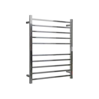 Hotwire Heated Towel Rail - Square Bar (H900Mmxw700Mm) With Timer - Chrome