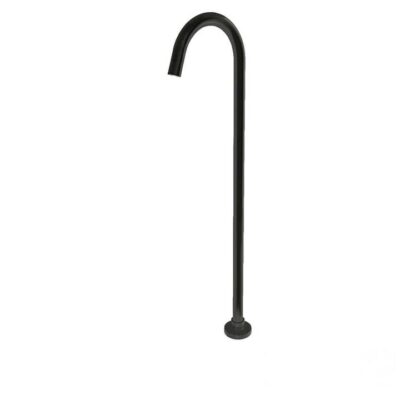 Floor Standing Round Bath Spout - Black