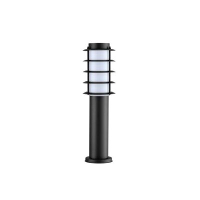 Elanora Louvre Stainless Steel Bollard Light - E27 - 450Mm Black