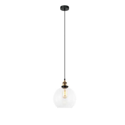 Pesini Interior Wine Glass Pendant Light - Clear / Brass