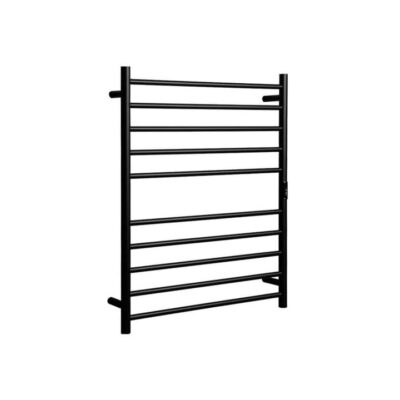 Hotwire Heated Towel Rail – Round Bar (H900Mmxw700Mm) With Timer – Black Crazy Deals Online Hotwire Heated Towel Rail - Round Bar (H900Mmxw700Mm) With Timer - Black