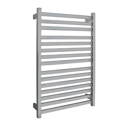 Ezy Fit Heated Towel Rail - Flat Tube - Dual Wired - (W600Mm X H920Mm) - Polished Ss