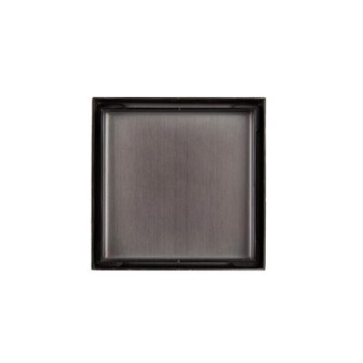 Square Floor Waste - Tile Insert - 316 Stainless Steel - Matte Black