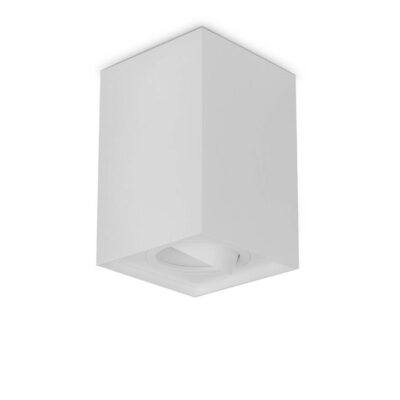 Surface Mounted Downlight - Gu10 - Gimbal Square - Matte White