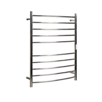 Hotwire Heated Towel Rail - Curved Round Bar (H900Mmxw700Mm) With Timer - Chrome