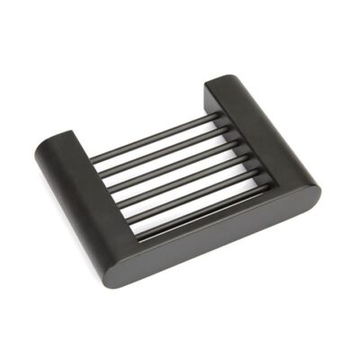 Fluid Stainless Steel Soap Basket Dish - Matte Black