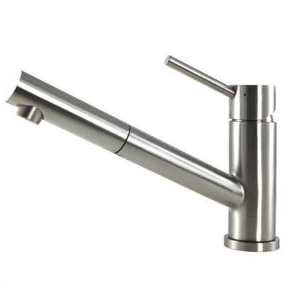 Oskar - Stainless Steel Kitchen Mixer Tap - Brushed - With Pull-Out