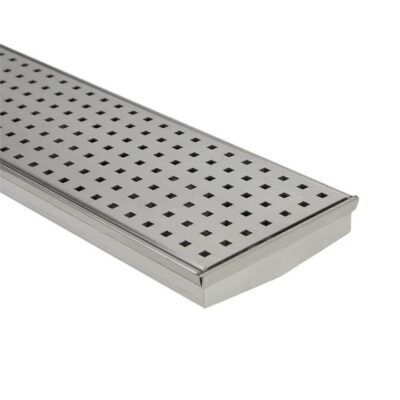 Tetra Shower Grate - Square Holes - 316 Stainless Steel - 120Mm Width Standard Length